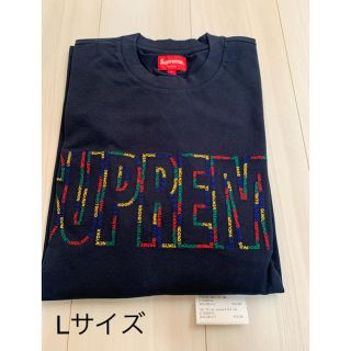 シュプリーム(Supreme)のSupreme International L/S Tee ネイビー Lサイズ(Tシャツ/カットソー(七分/長袖))