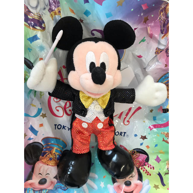 ミッキーマウス(ミッキーマウス)のぬいば ディズニーリゾート限定 ミッキー 35周年 エンタメ/ホビーのおもちゃ/ぬいぐるみ(ぬいぐるみ)の商品写真