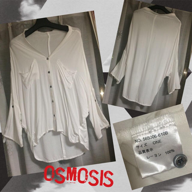 OSMOSIS(オズモーシス)のOSMOSIS☆変形シャツ レディースのトップス(シャツ/ブラウス(半袖/袖なし))の商品写真