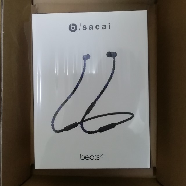 sacai BeatsXイヤフォン　ディープブラック　新品未開封　送料込