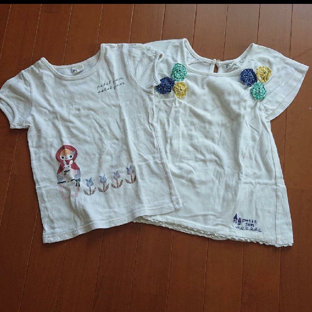 Petit jam(プチジャム)のPetit jam Tシャツ 120 《2枚セット》 キッズ/ベビー/マタニティのキッズ服女の子用(90cm~)(Tシャツ/カットソー)の商品写真