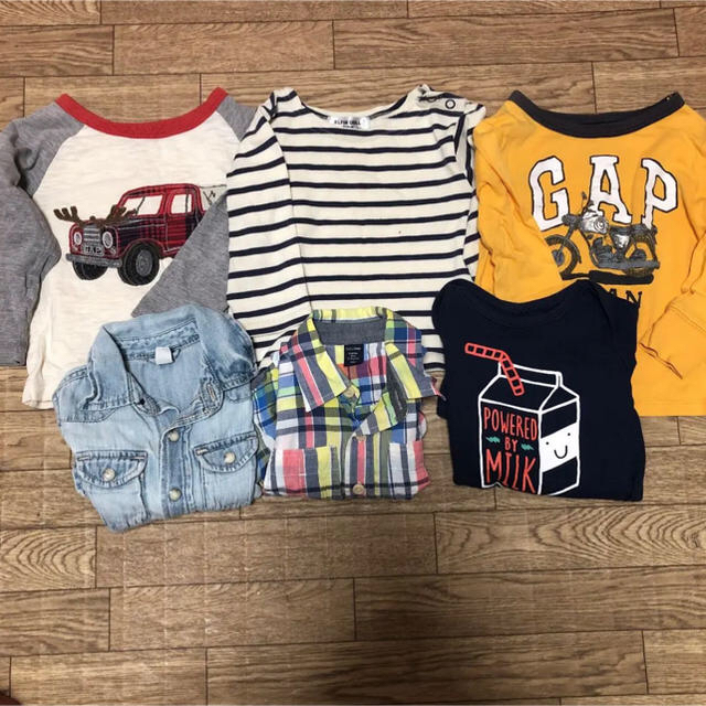 babyGAP(ベビーギャップ)の男の子 80 まとめ売り キッズ/ベビー/マタニティのベビー服(~85cm)(シャツ/カットソー)の商品写真