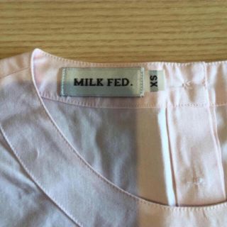 ミルクフェド(MILKFED.)のMILK FED. ピンク半袖シャツ(シャツ/ブラウス(半袖/袖なし))