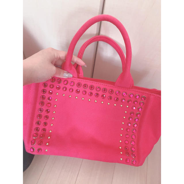 ♡ピンクのトートバッグ♡ レディースのバッグ(トートバッグ)の商品写真