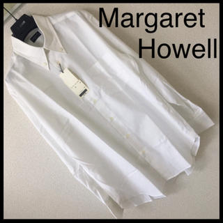 マーガレットハウエル(MARGARET HOWELL)の◆新品未使用◆マーガレットハウエル◆ボタンダウン シャツ BD カッター M 白(シャツ)