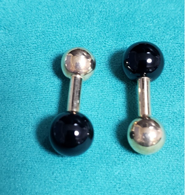 Vintage Tiffany 14K Gold Onyx Cufflinks