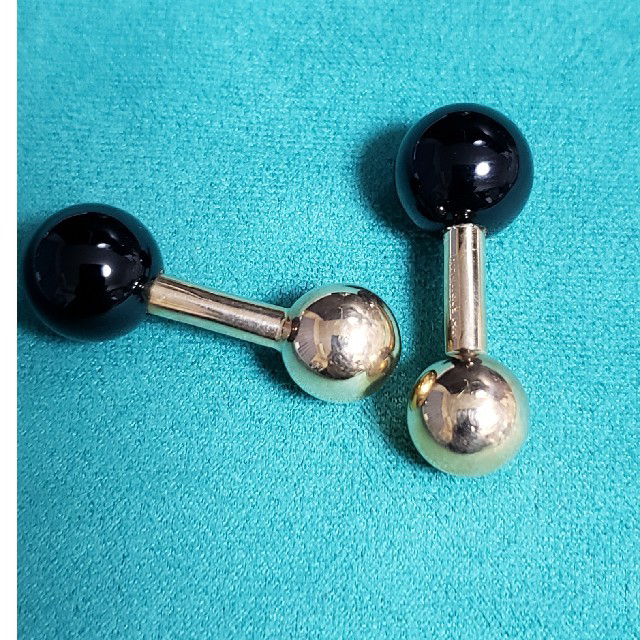 Vintage Tiffany 14K Gold Onyx Cufflinks