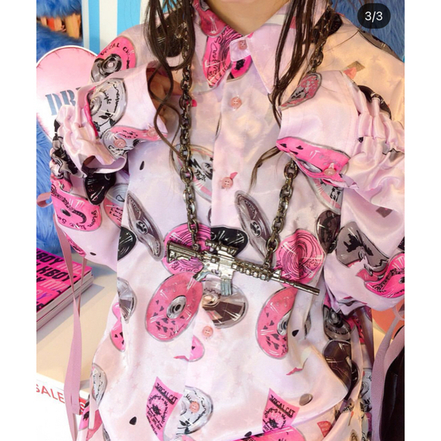 MILKBOY(ミルクボーイ)のMILK BOY COMPACT DISC SHIRT  メンズのトップス(シャツ)の商品写真