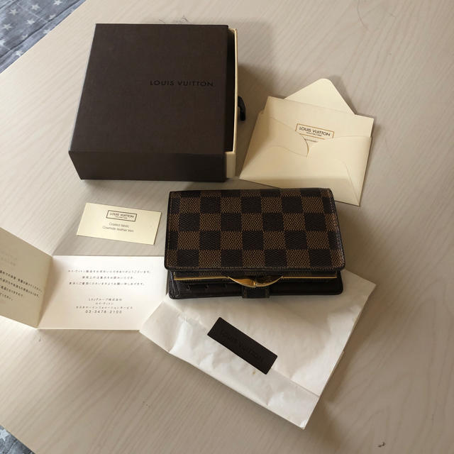 値下げ！LOUIS VUITTON 正規品 ダミエがま口財布財布