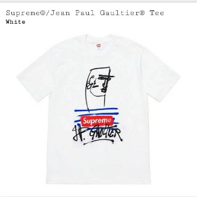 Tシャツ/カットソー(半袖/袖なし)【M】Supreme jean paul gaultier Tee White