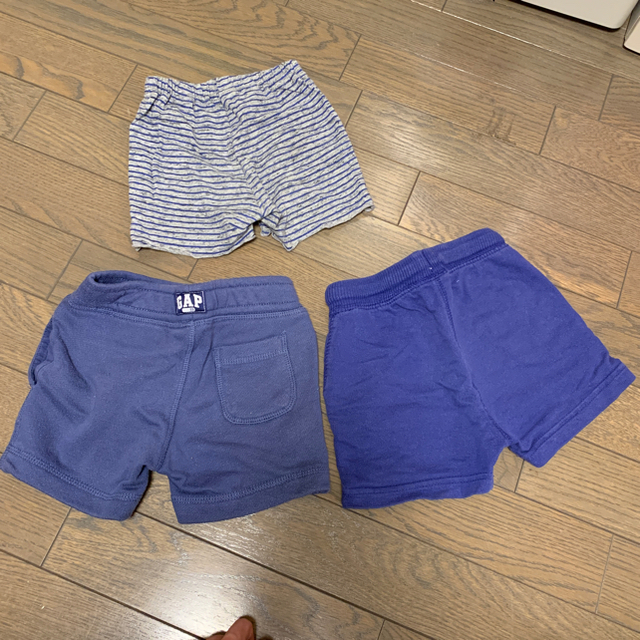 男の子ハーフパンツ3枚セット 1歳半～2歳  キッズ/ベビー/マタニティのベビー服(~85cm)(パンツ)の商品写真