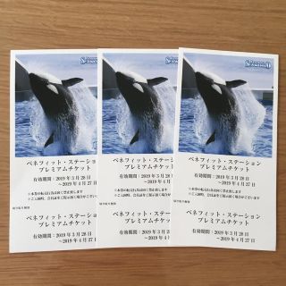 鴨川シーワールドチケット＊3枚セット(水族館)