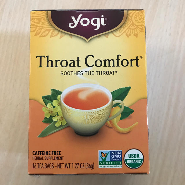 KALDI(カルディ)のyogi tea    throat comfort 食品/飲料/酒の健康食品(健康茶)の商品写真