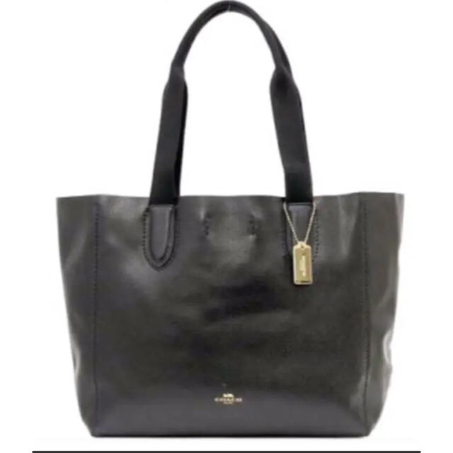 COACH - コーチCOACH柔らかなレザーの肌ざわり大容量 カジュアルでオシャレ黒トート