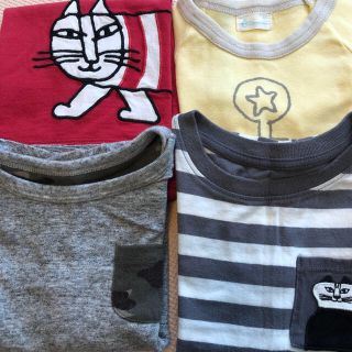 ユニクロ(UNIQLO)の男の子 Tシャツ4枚セット サイズ80(Ｔシャツ)