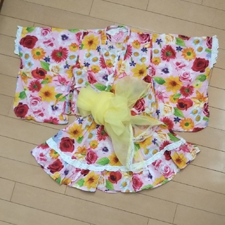 女の子 浴衣ドレス 100(甚平/浴衣)