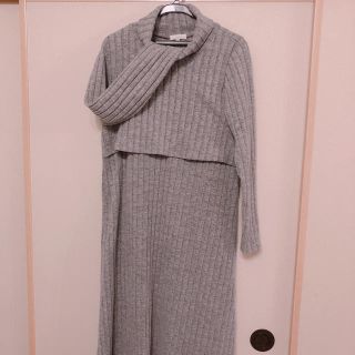 アカチャンホンポ(アカチャンホンポ)のアカチャンホンポ×ワールド マタニティワンピ 授乳服 L(マタニティワンピース)