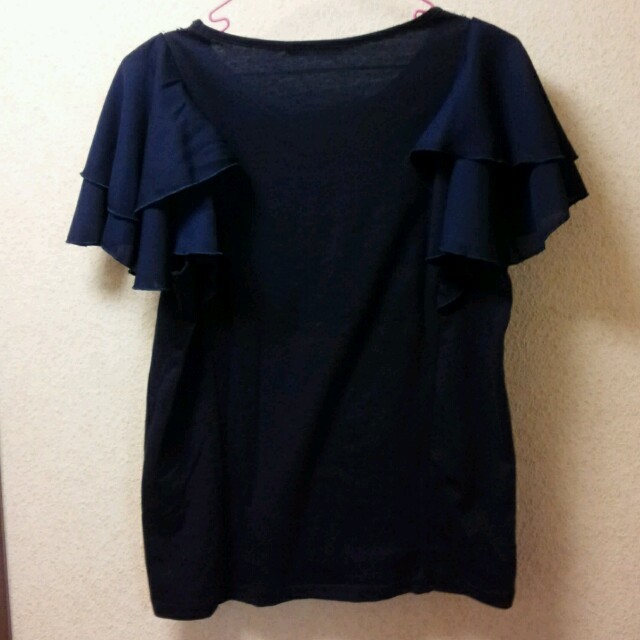 one after another NICE CLAUP(ワンアフターアナザーナイスクラップ)のはる様専用＊ダブルフレアスリーブＴシャツ レディースのトップス(Tシャツ(半袖/袖なし))の商品写真