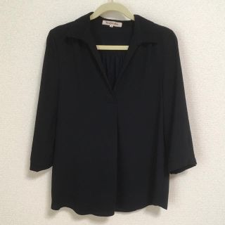 アプワイザーリッシェ(Apuweiser-riche)の【美品】アプワイザーリッシェ ネイビー シャツ(シャツ/ブラウス(長袖/七分))