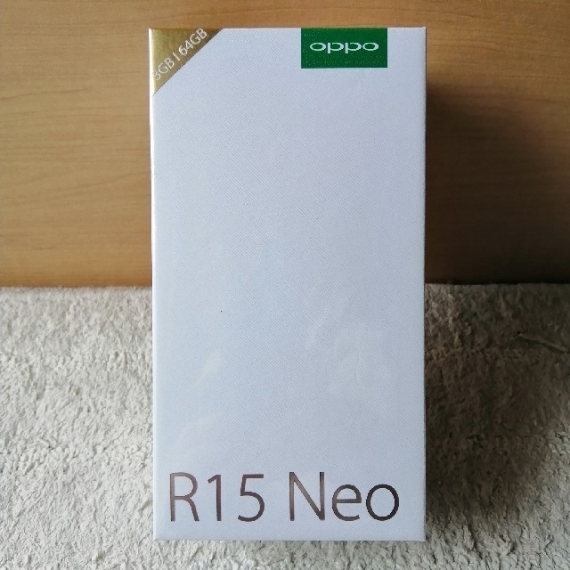 スマートフォン本体新品未開封 OPPO R15 Neo ダイヤモンドブルー