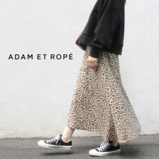 アダムエロぺ(Adam et Rope')のAラインレオパードスカート(ロングスカート)