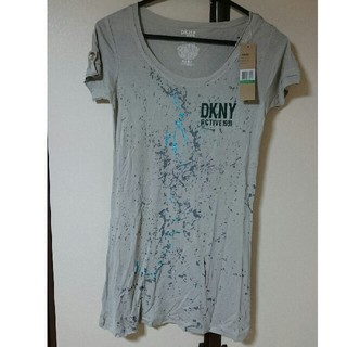 ダナキャランニューヨーク(DKNY)のDKNY JEANS  新品  Tシャツ  ライトグレー  L(Tシャツ(半袖/袖なし))