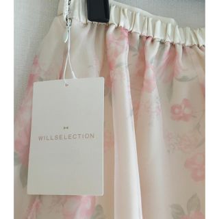 ウィルセレクション(WILLSELECTION)の春夏タグ付★ウィルセレクション フラワー スカート(ひざ丈スカート)