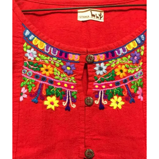 チチカカ(titicaca)のチチカカ メキシコ 刺繍 ポンチョ(ポンチョ)