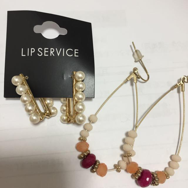 LIP SERVICE(リップサービス)の新品♡ピアス4点セット レディースのアクセサリー(ピアス)の商品写真