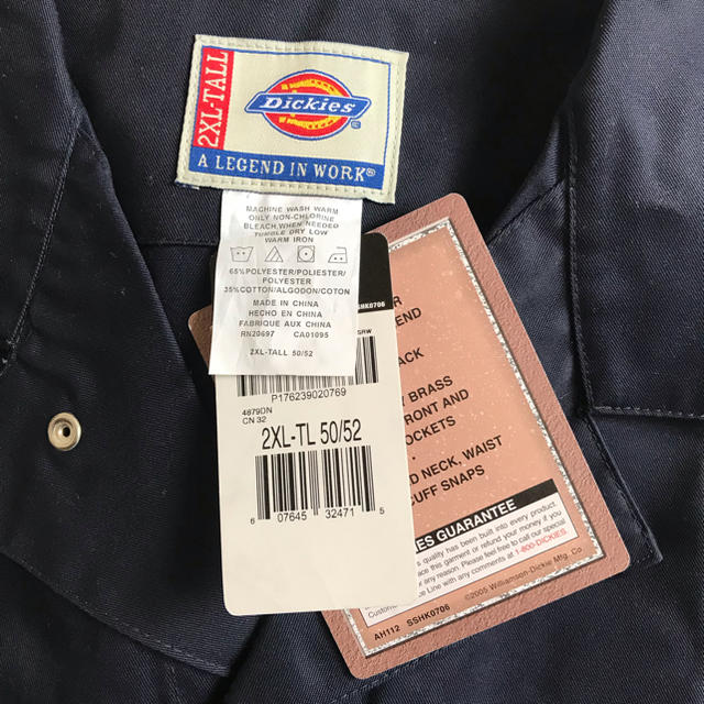 Dickies(ディッキーズ)のDickies 4879 長袖 つなぎ ダークネイビー 2XL メンズのジャケット/アウター(カバーオール)の商品写真