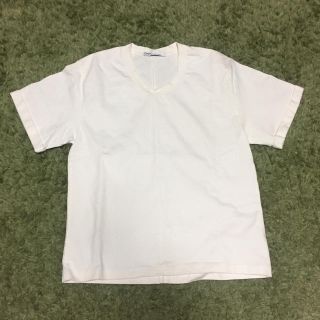 プラージュ(Plage)のplage 辺見えみり 白 Ｔシャツ 厚手 カットソー(Tシャツ(半袖/袖なし))