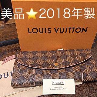 ルイヴィトン(LOUIS VUITTON)の美品 2018年製 ⭐️ ルイヴィトン ⭐︎ダミエ カイサ 長財布 ピンク(財布)