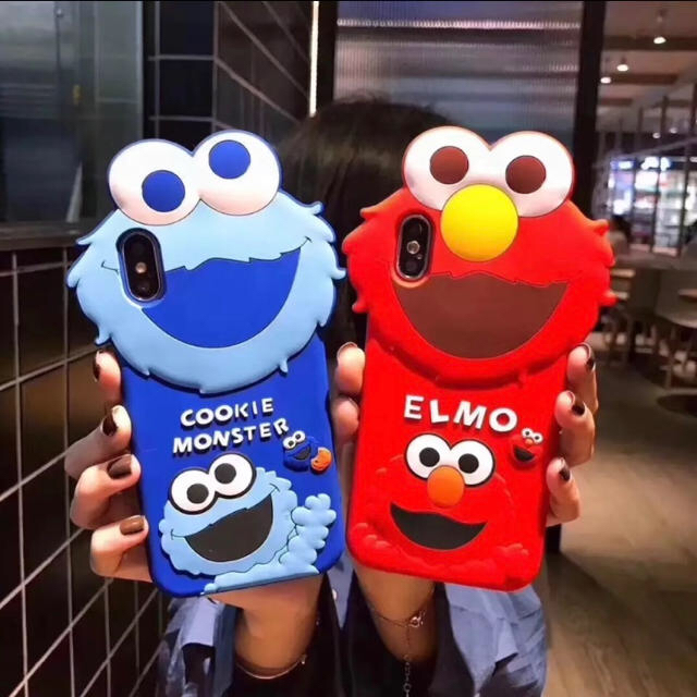 SESAME STREET(セサミストリート)の新作 クッキーモンスター(セサミストリート) シリコン カバーケース スマホ/家電/カメラのスマホアクセサリー(iPhoneケース)の商品写真