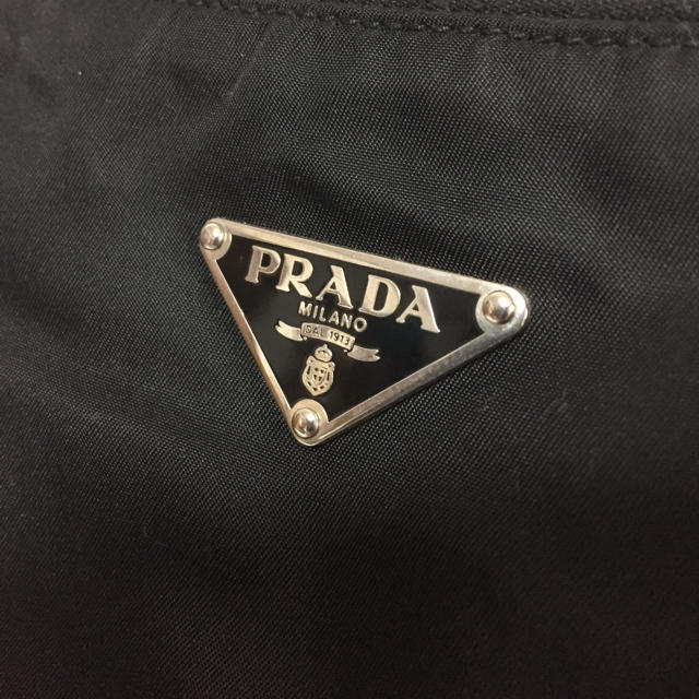 PRADA 黒 レザー×ナイロン ショルダーバッグ ユニセックス プラダ