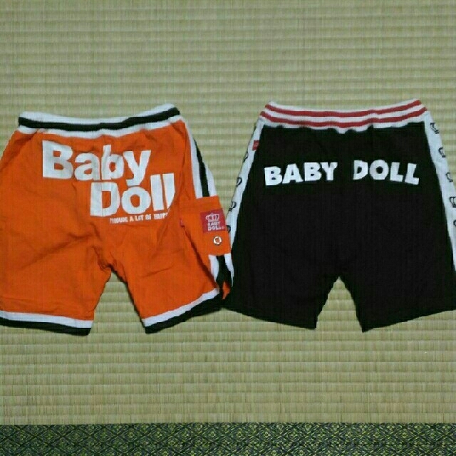 BABYDOLL(ベビードール)のがっちゅ様専用★2枚セット　ベビードール　ハーフパンツ×2着　サイズ90 キッズ/ベビー/マタニティのキッズ服男の子用(90cm~)(パンツ/スパッツ)の商品写真