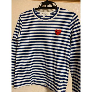 コムデギャルソン(COMME des GARCONS)のPLAY COMME des GARCONSボーダーカットソー(Tシャツ(長袖/七分))