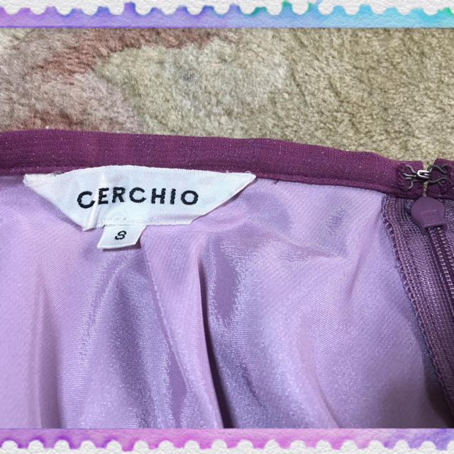 未使用✨CERCHIOビジュー付きスカート レディースのスカート(ひざ丈スカート)の商品写真