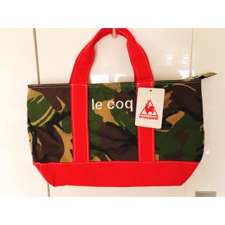 ルコックスポルティフ(le coq sportif)のルコック  トートバック  迷彩とピンク(トートバッグ)