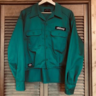 ステューシー(STUSSY)のSTUSSY×Dickies ジャケット グリーン(その他)