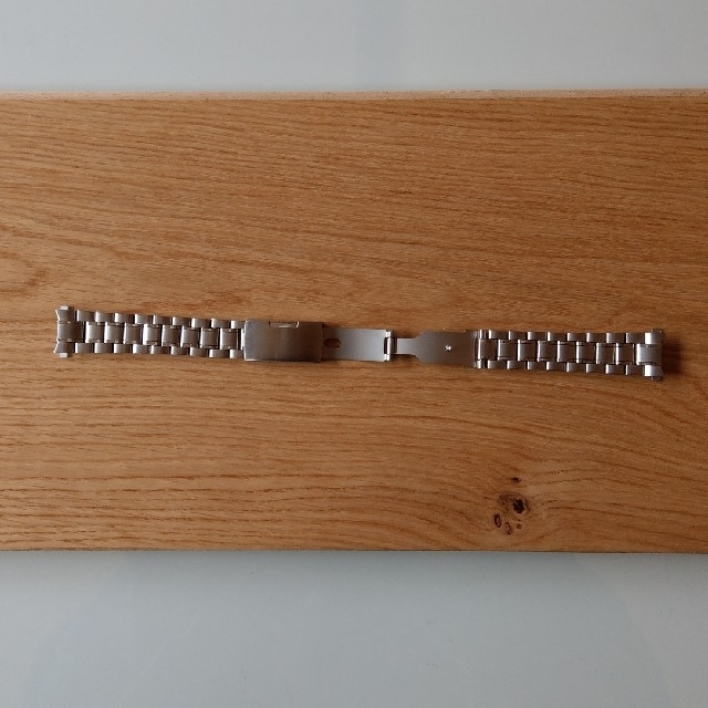 時計用交換ベルト ステンレス3連　☆18mm（シルバー） メンズの時計(金属ベルト)の商品写真