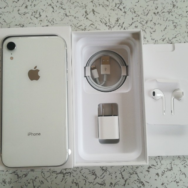 Iphone XR 64GB White simフリー - スマートフォン本体