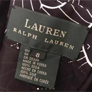 ラルフローレン(Ralph Lauren)の【美品】ラルフローレン ワンピース シルク100% 定価 4万円以上(ひざ丈ワンピース)