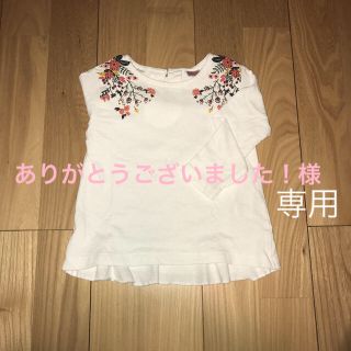 ザラキッズ(ZARA KIDS)のZARA ベビー ロンT 花柄 86 12-18month(シャツ/カットソー)