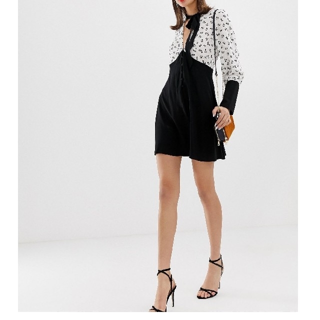 asos フレア ワンピース