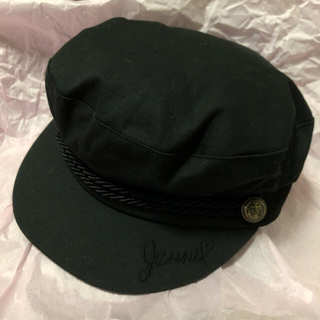 ジェニィ(JENNI)のジェニィ 帽子 黒(帽子)