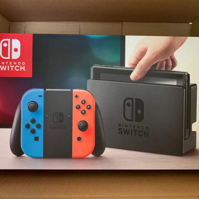 新品納品書有 Nintendo Switch ネオンブルー レッド スイッチ