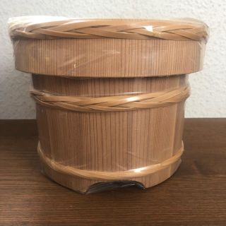 天然 秋田杉 おひつ 2合 竹タガ(容器)