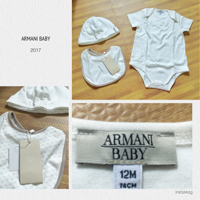 ARMANI JUNIOR(アルマーニ ジュニア)の【 K様専用 】ARMANI BABY5点セット キッズ/ベビー/マタニティのベビー服(~85cm)(ロンパース)の商品写真