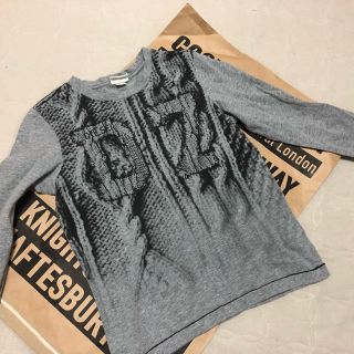 ディーゼル(DIESEL)のDIESEL ディーゼル ロンT グレー サイズXS 100〜110㎝(Tシャツ/カットソー)