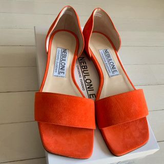 ユナイテッドアローズ(UNITED ARROWS)のゆっこ様専用NEBULONIE GLAMフラットサンダル orange 37.5(サンダル)